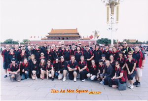 TTG Redbacks in Tian An Men Square, Beijing